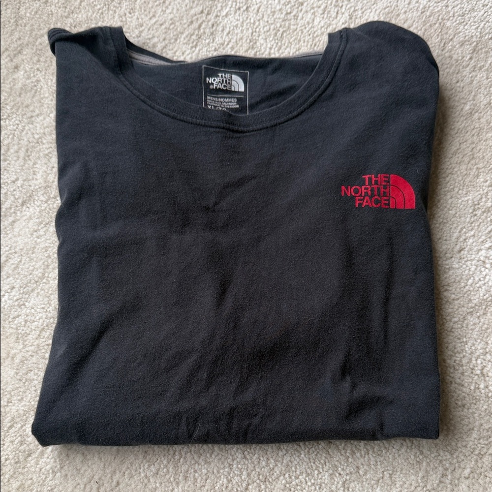 💥3/$20 The North Face Black Tee with Red Logo